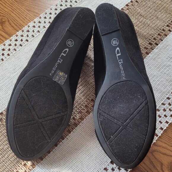 Suede Wedge Heels - Picture 5 of 5